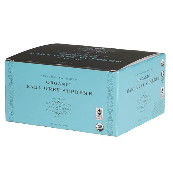 Harney & Sons Organic Earl Grey Supreme Teabags, 50 Count | Amazon (US)