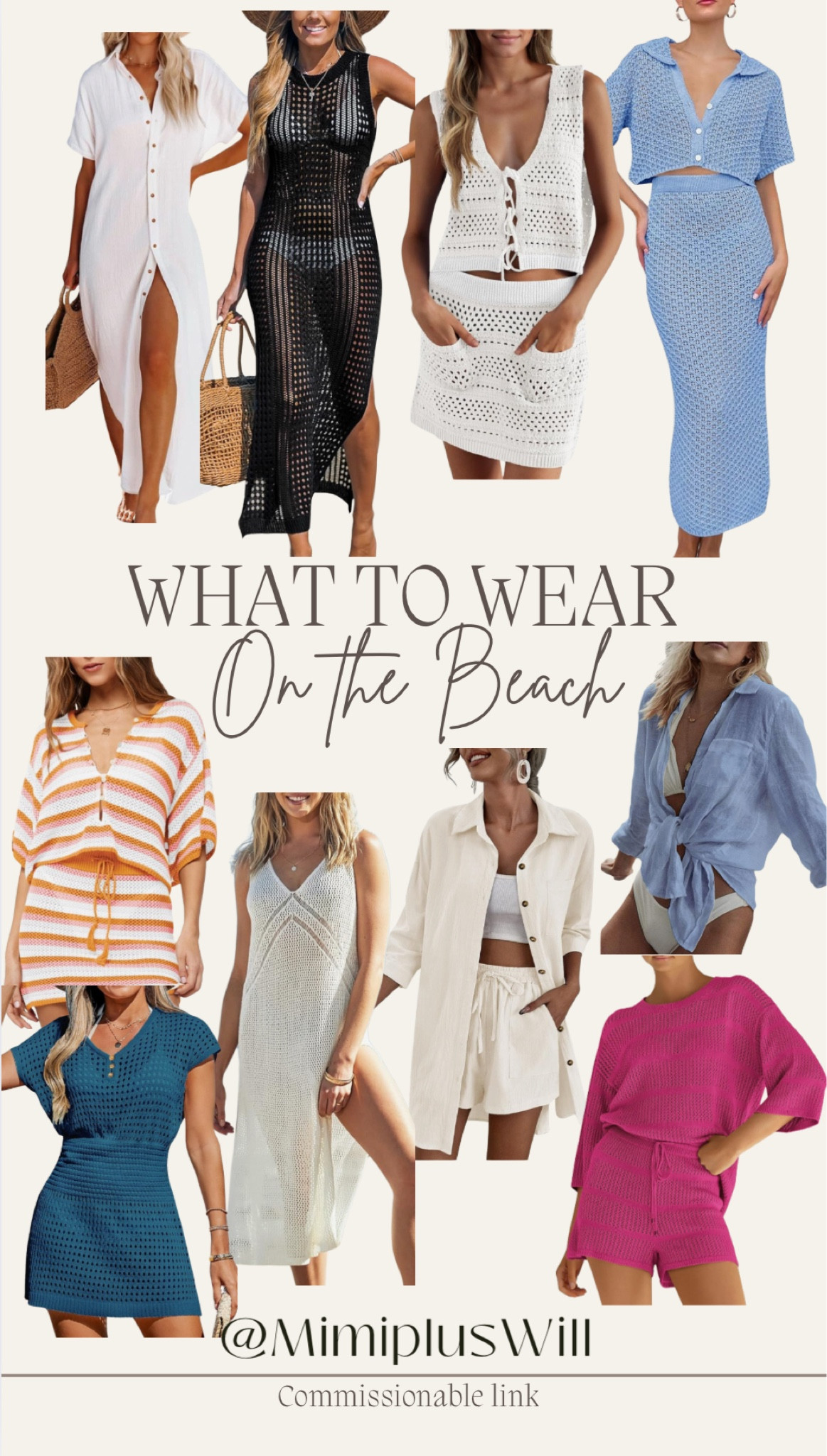 Beach cover ups for your resort vacation! 

Beach | beach vacation | swim suit cover up | beach cover up | vacation outfit | resort wear 
Follow @mimipluswill for more! 

#LTKSeasonal #LTKFindsUnder50 #LTKPetite