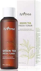 ISNTREE Green Tea Fresh Hydrating Face Toner 6.17 Fl Oz with Hyaluronic Acid for Sensitive, Oily,... | Amazon (US)