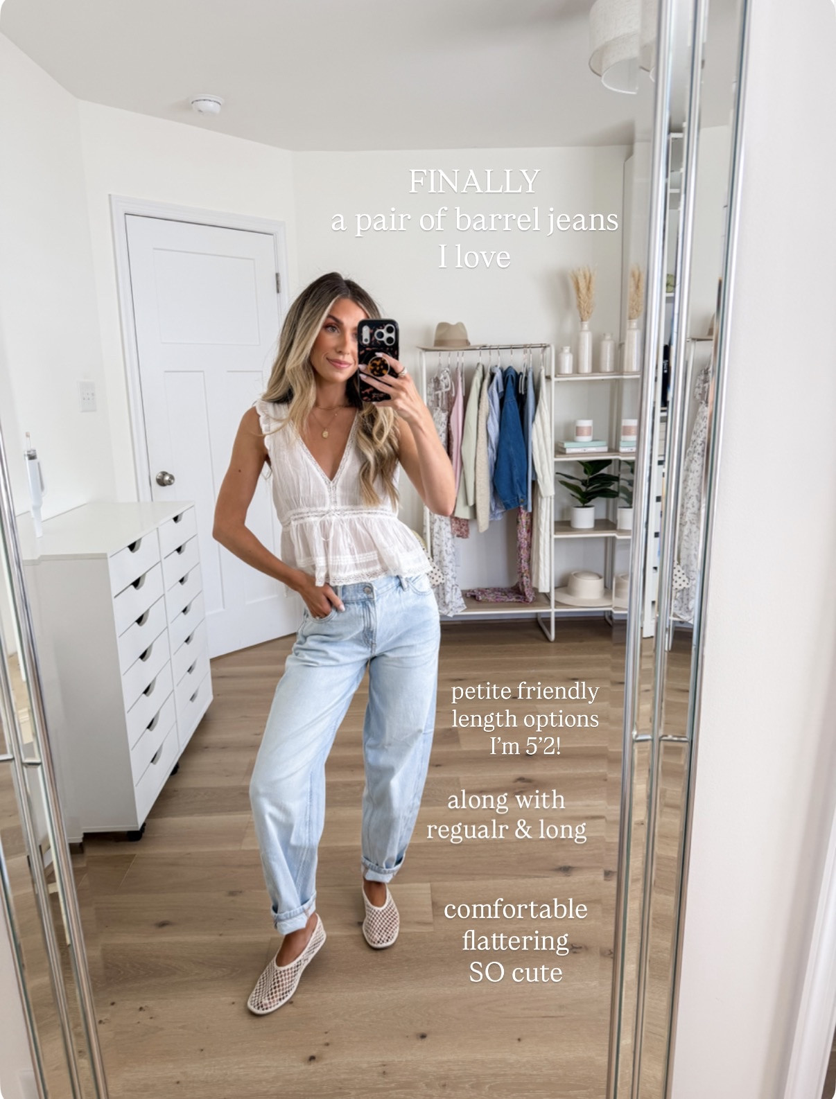 cute, casual, effortless spring ootd — size xs in the top & 23 short in barrel jeans! They’re SO CUTE And I love that they have different length options 

#LTKSeasonal #LTKPetite #LTKootd