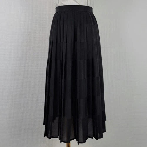Vintage 80s St Michael Black Pleated Skirt Size 6 | eBay UK