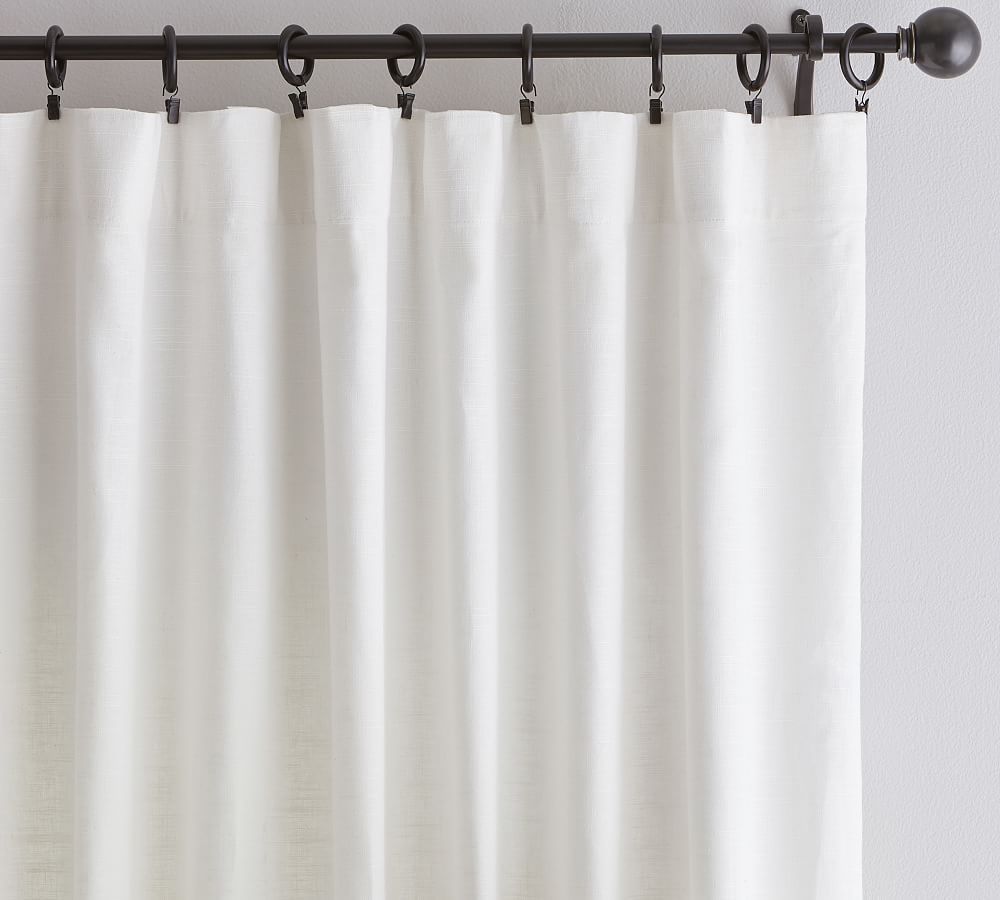 Emery Linen Curtain | Pottery Barn (US)