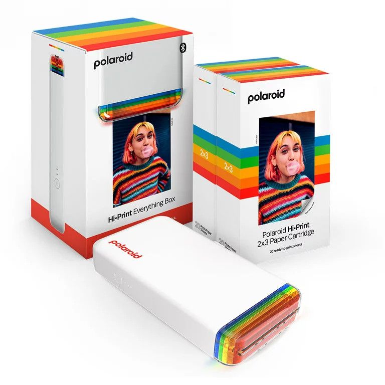 Polaroid Hi-Print Everything Box with 2x3 Bluetooth Pocket Photo & Sticker Printer & 40 Sheets of... | Walmart (US)