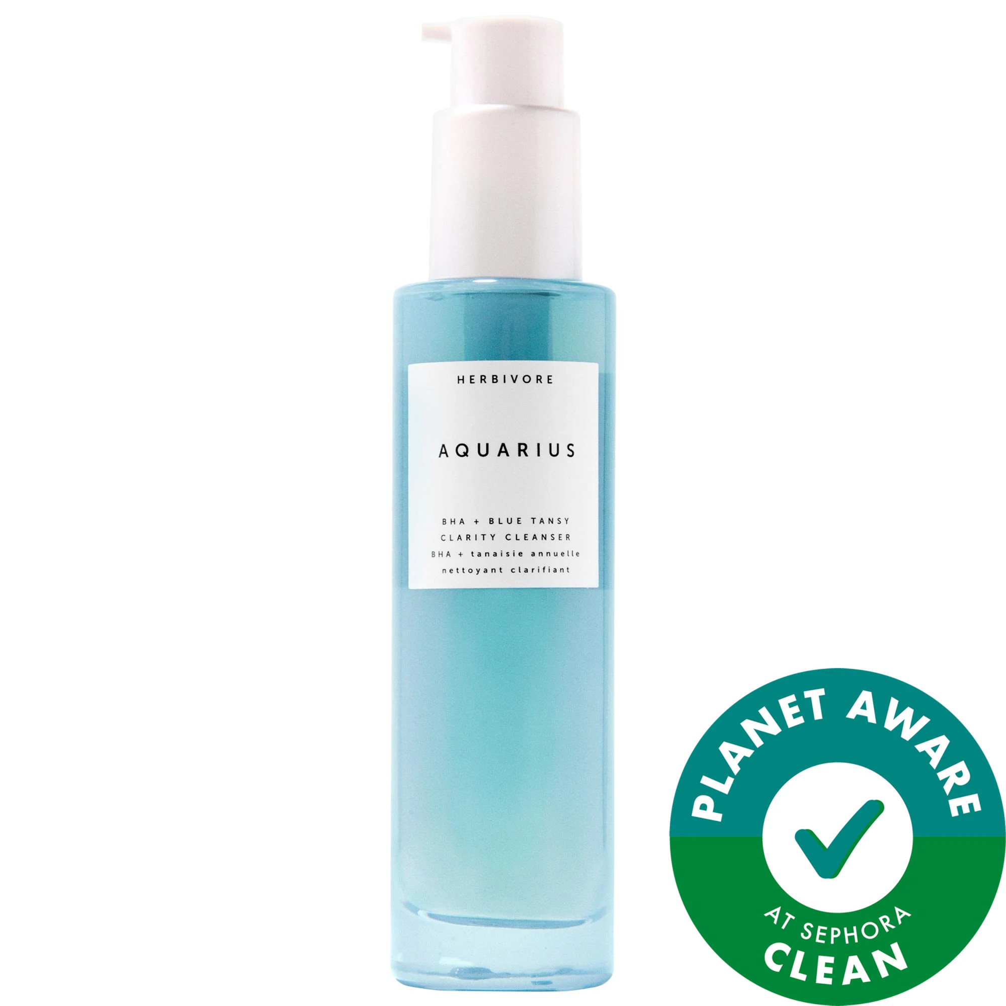Herbivore Aquarius BHA + Blue Tansy Clarifying Cleanser 3.38 oz / 100 mL | Sephora (US)