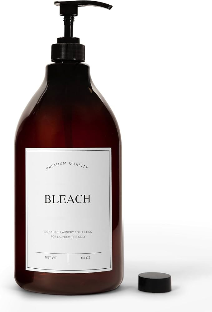 Calindiana Modern Farmhouse Bleach Liquid Laundry Detergent Dispenser for Laundry Room Decor and ... | Amazon (US)