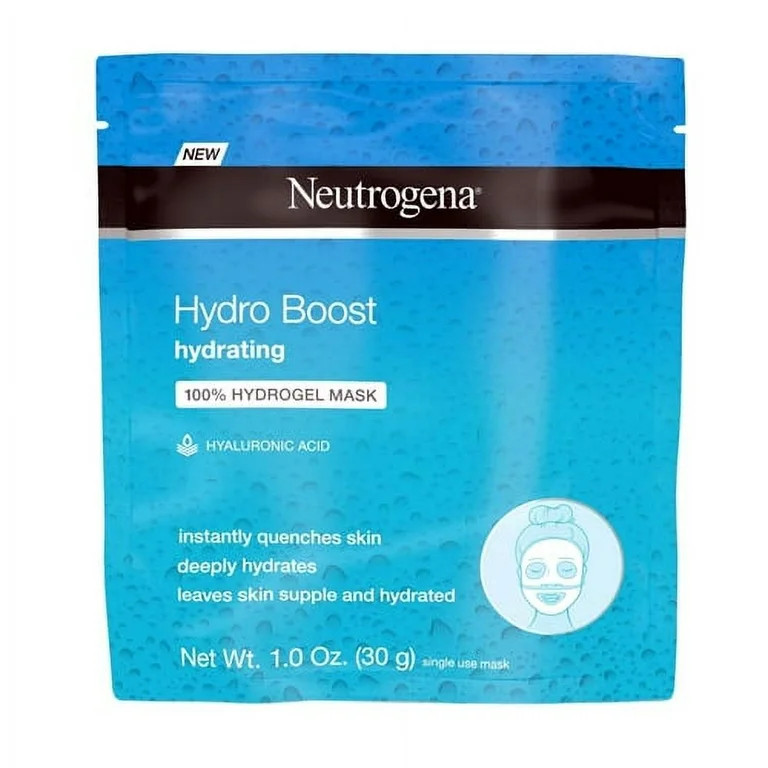 Neutrogena Moisturizing Hydro Boost Hydrating Face Mask, Hyaluronic Acid, 1 Oz, 2 Pack | Walmart (US)