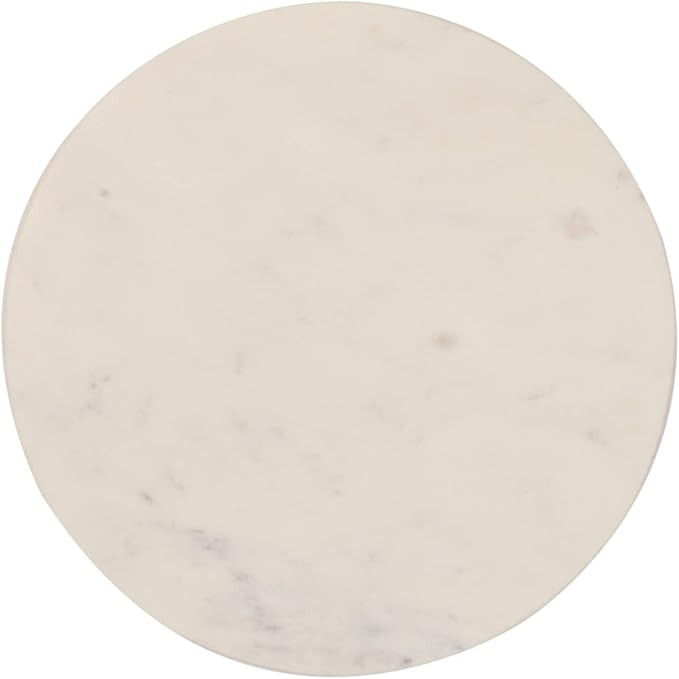 Minimalist Round Marble Charcuterie or Cutting Board, White | Amazon (US)