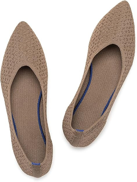 Frank Mully Womens Pointed Toe Flats Knit Dress Shoes Comfort Women Shoes Slip On Shoes for Woman... | Amazon (US)