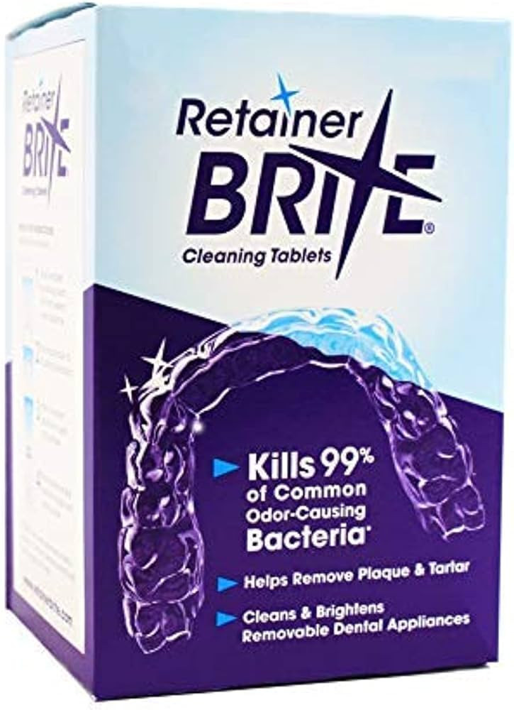 Retainer Brite Tablets for Cleaner Retainers and Dental Appliances - 96 Count | Amazon (US)