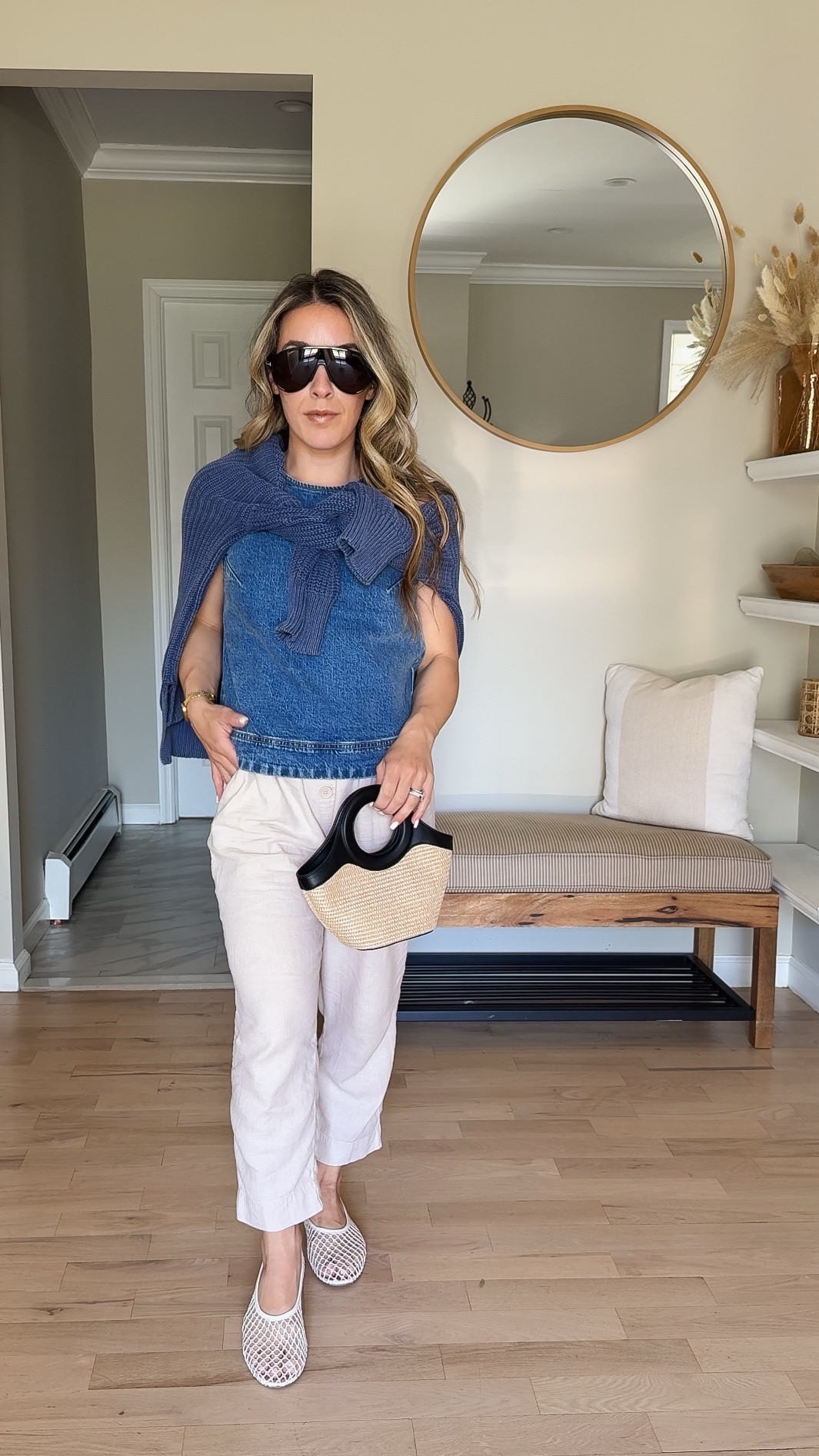 Spring outfit 

Denim shell top + linen pants 

• loft spring sale 
• Abercrombie 
• petite style 
• outfit inspo 
• spring clothes 
• spring style 

#LTKootd #LTKMothersDay #LTKPetite