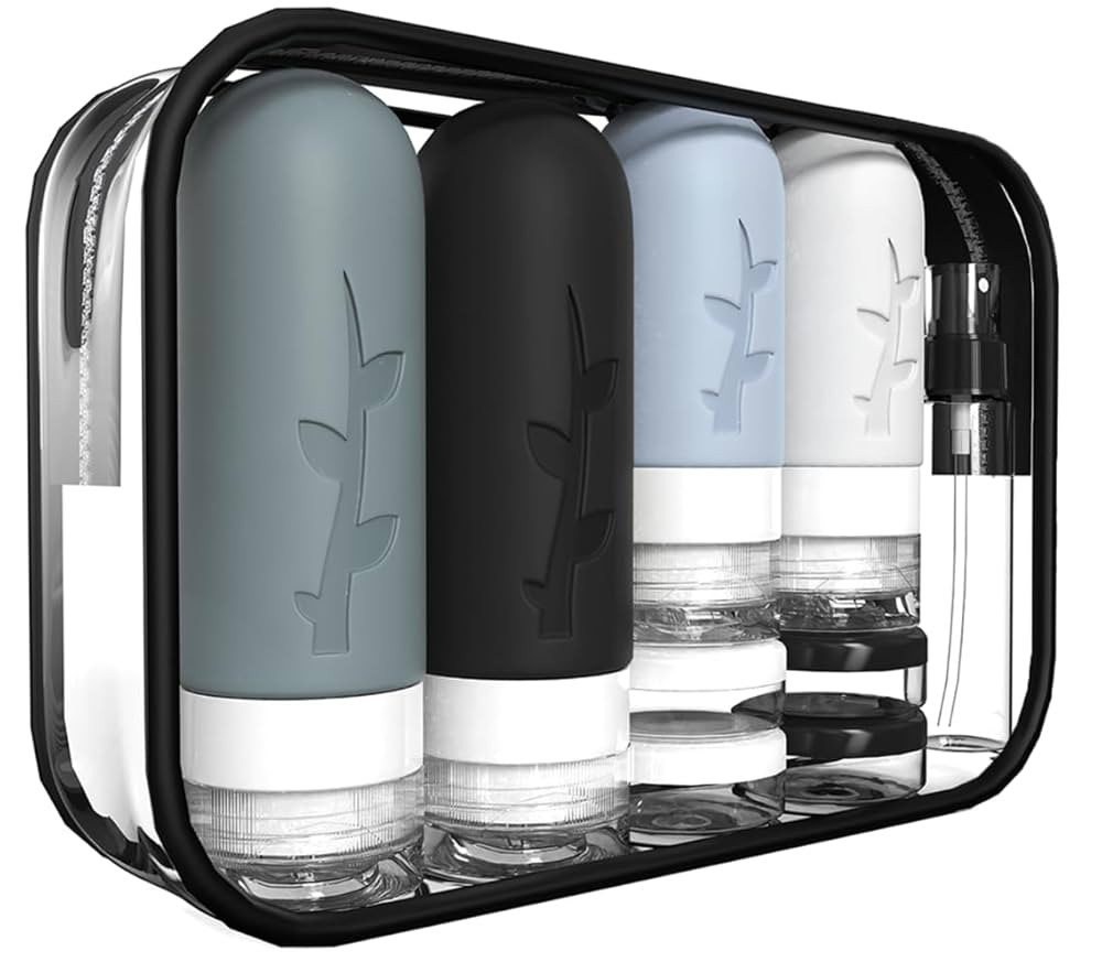18pack Travel Bottles for Toiletries,TSA Approved Silicone Travel Containers for Toiletries,Leak ... | Amazon (US)