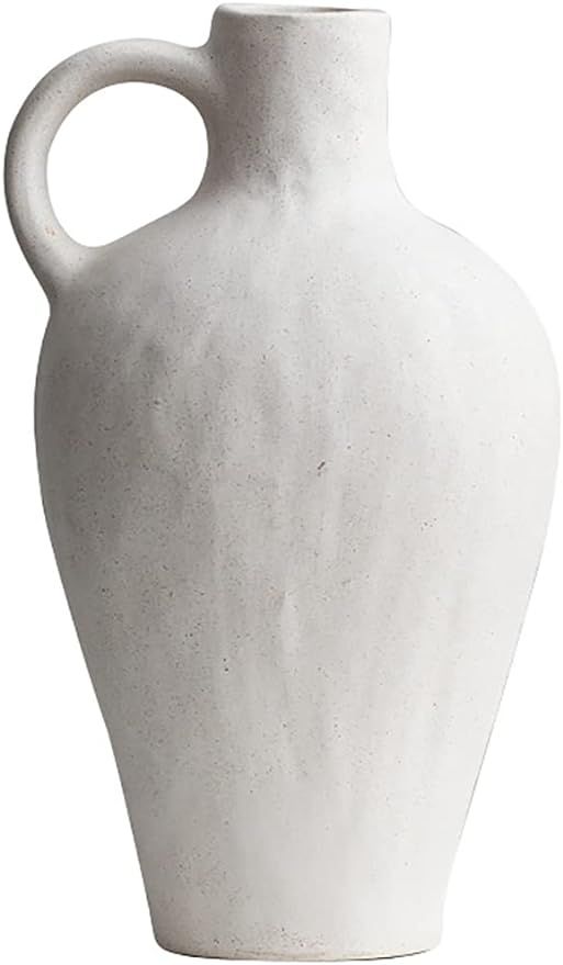 Flower Vase Ceramic Vases for Decor, Modern Farmhouse Distressed White Small Ceramic Distressed D... | Amazon (US)