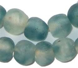 African Recycled Glass Beads - Full Strand Eco-Friendly Fair Trade Sea Glass Beads from Ghana Han... | Amazon (US)