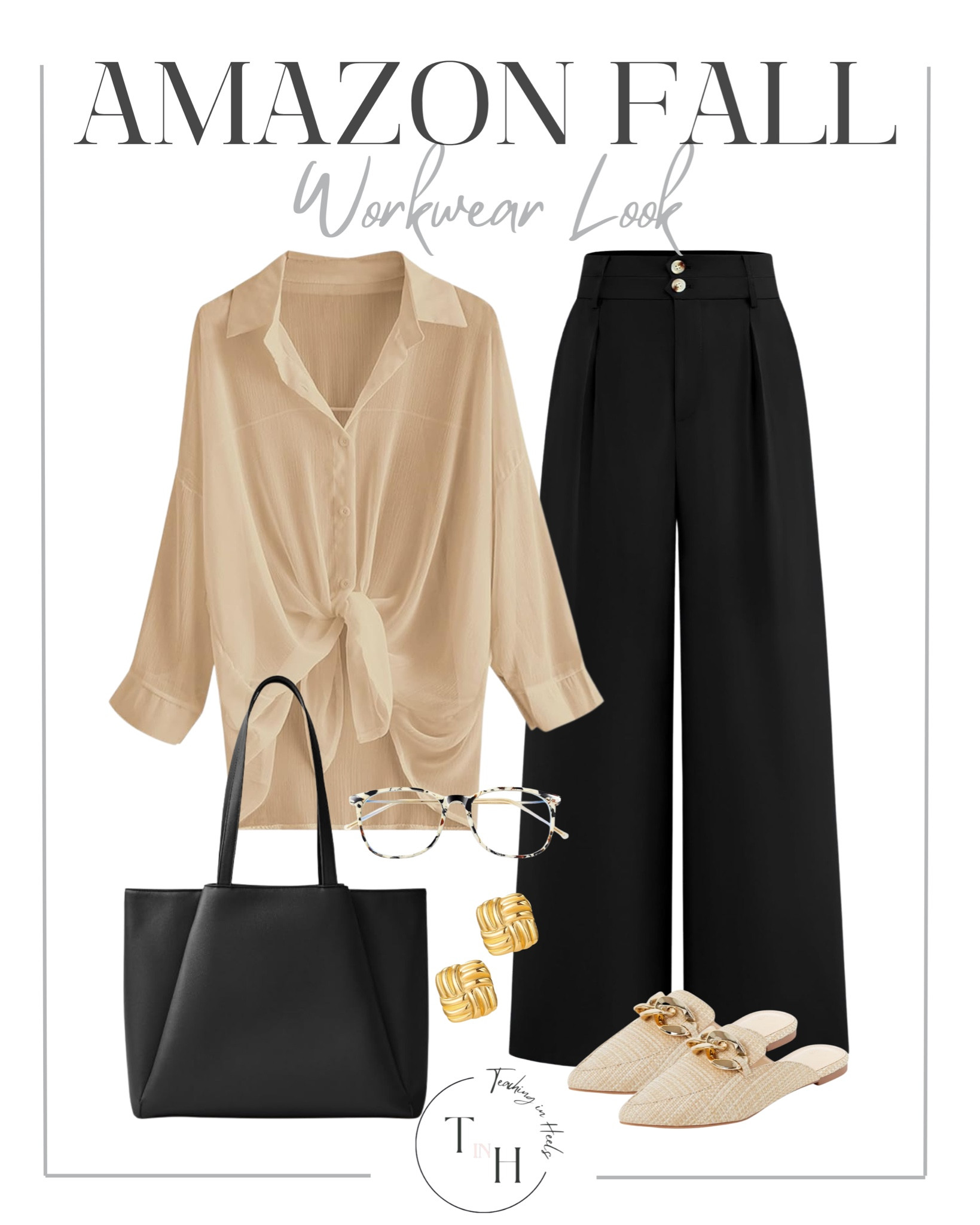 Amazon Fall Workwear Look

Wool blazers
Tailored trousers
Knit midi dresses
Silk blouses
Plaid pencil skirts
Structured tote bags
Ankle booties
Longline cardigans
Trench coats
Pointed toe flats

#LTKStyleTip #LTKSeasonal #LTKSaleAlert