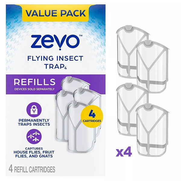 Zevo Flying Insect Trap Refills - 4 Cartridges | Scheels