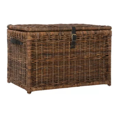 Michael Wicker Storage Trunk | Bed Bath & Beyond | Bed Bath & Beyond