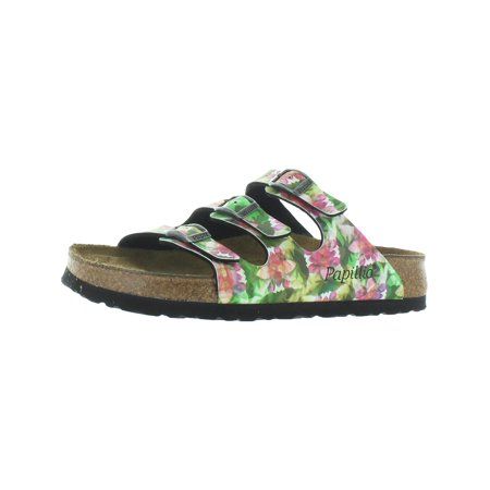 Papillio Womens Florida Birko-Flor Floral Print Footbed Sandals Green 35 | Walmart (US)