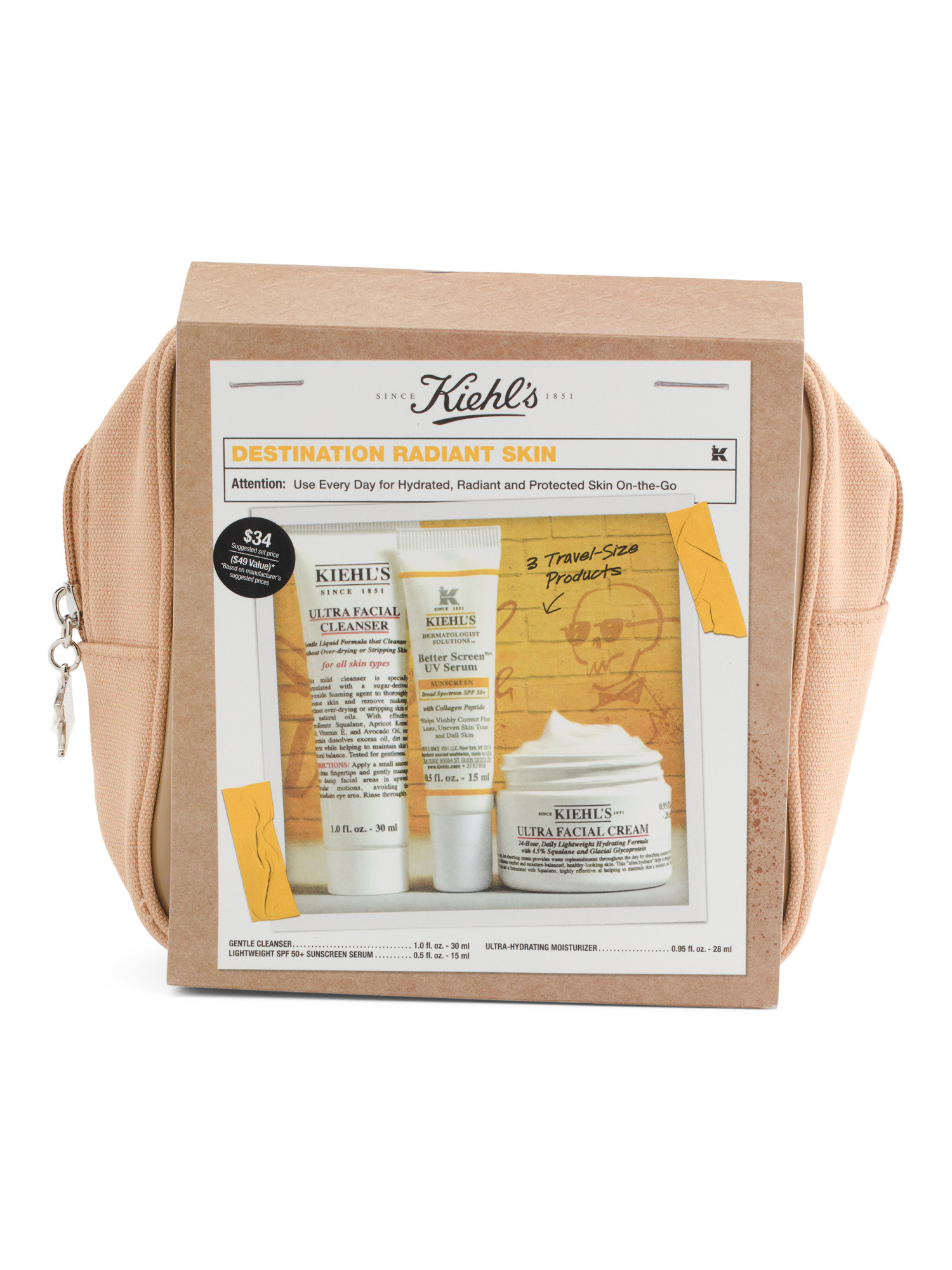 3pc Destination Radiant Skincare Set | TJ Maxx
