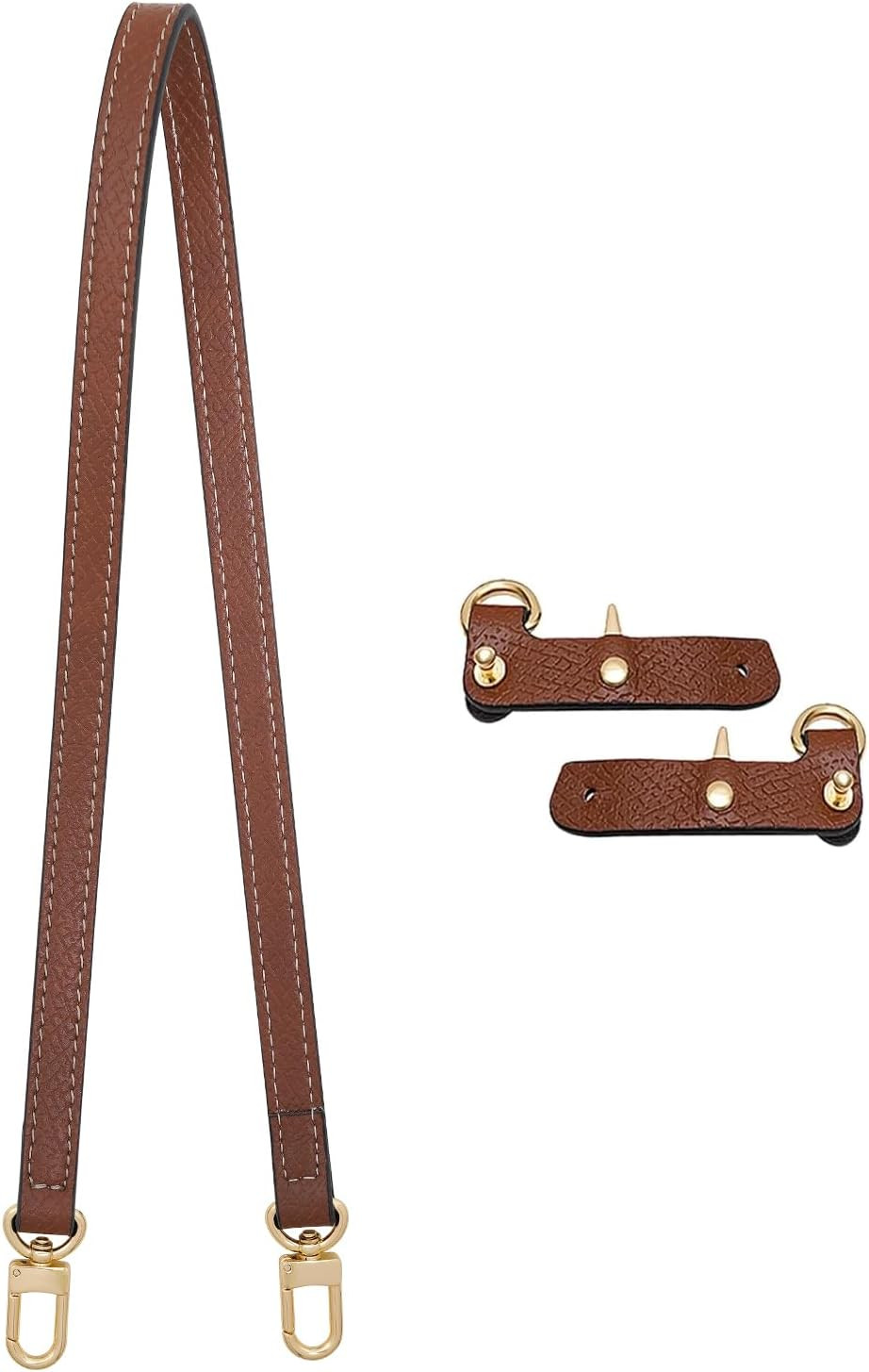 LOUKAYCCI Mini Bags Leather Shoulder Strap for Longchamp Mini Bag Nude TAUPE Strap Kit (60cm-Cognac) | Amazon (US)