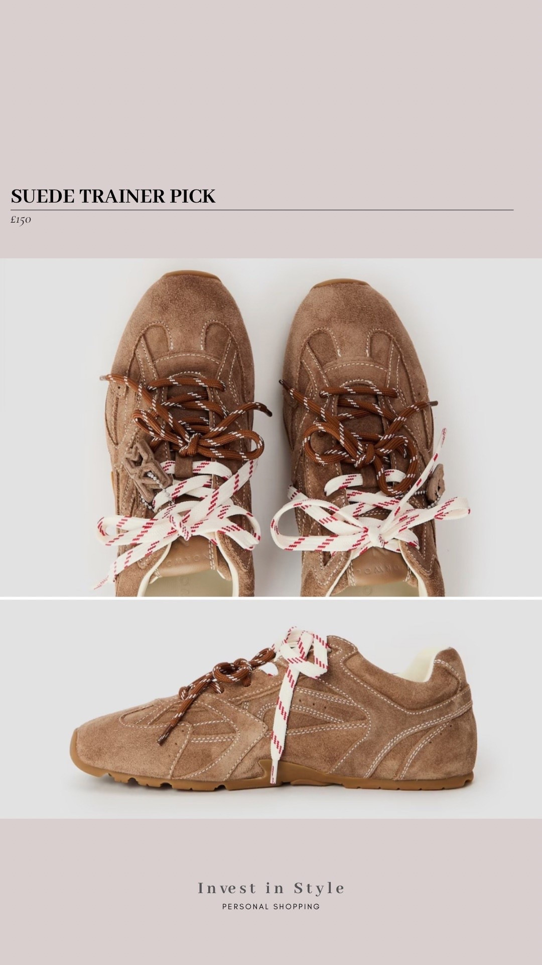 £25 off …. Great suede trainer pick 
Available in other shades 

Suede trainers 

#LTKwinter #LTKshoes #LTKuk