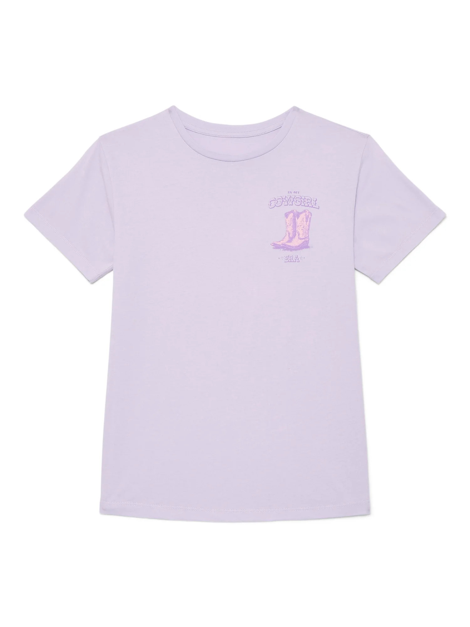 Wonder Nation Girls Cowgirl Era Graphic T-Shirt with Short Sleeves, Sizes 4-18 | Walmart (US)