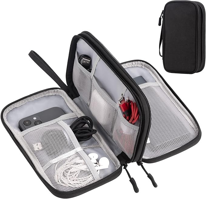 Travel essentials Electronic Cable Organizer Pouch Accessories Carry Case Portable Waterproof Dou... | Amazon (US)
