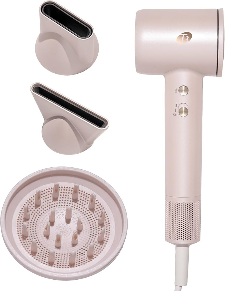 T3 LuxeDry High-Performance Hair Dryer Set with Drying Concentrator, Styling Concentrator & Diffu... | Amazon (US)
