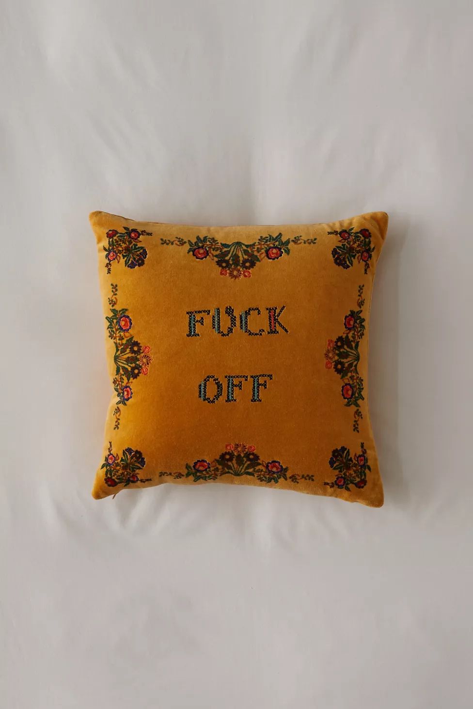 F*** Off Throw Pillow | Urban Outfitters (US and RoW)