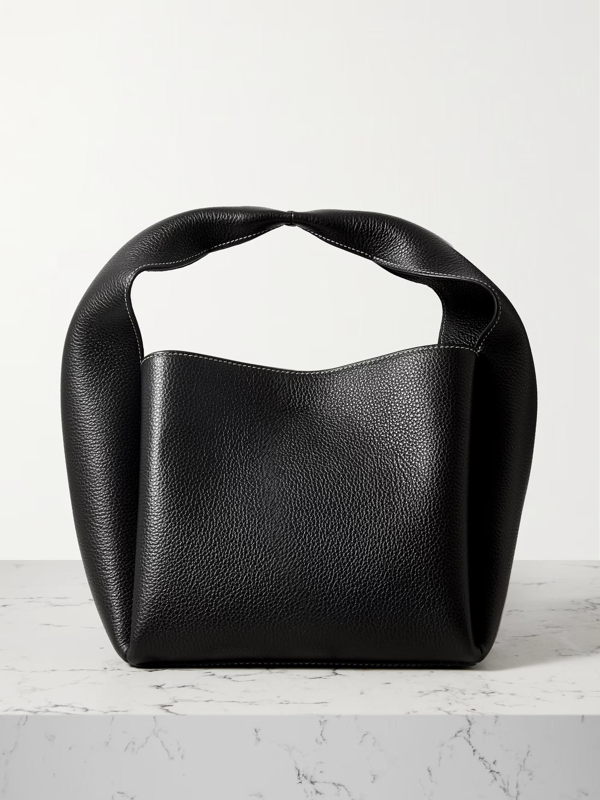Bucket textured-leather tote | NET-A-PORTER (US)