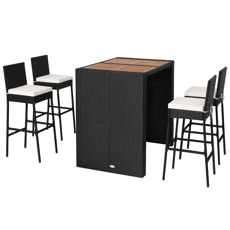 Arbrianna 4 - Person Rectangular Outdoor Dining Set | Wayfair North America