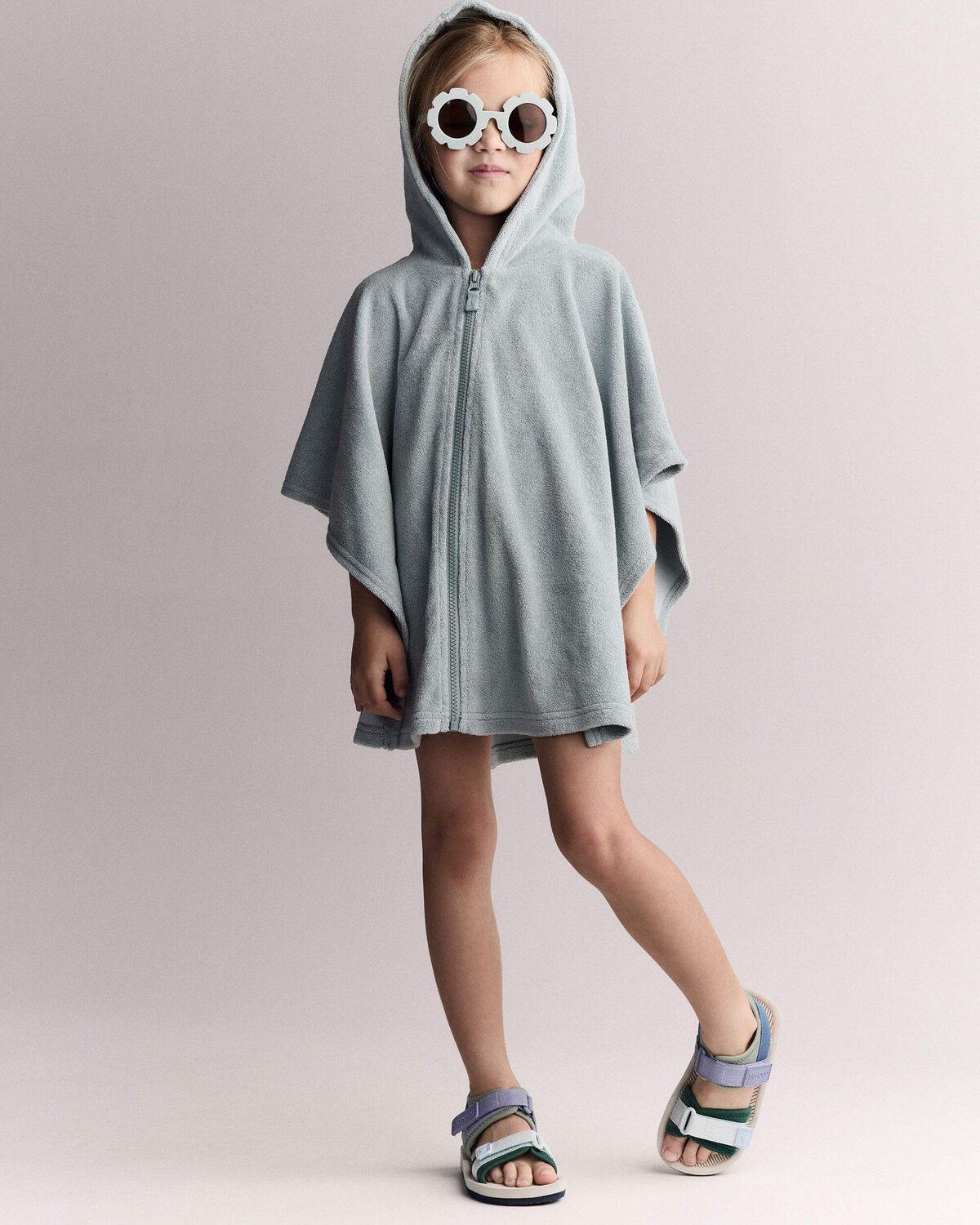 Toddler French Terry Hooded Coverup - Pale Blue - Otter Avenue | Carter's | Carter's Inc