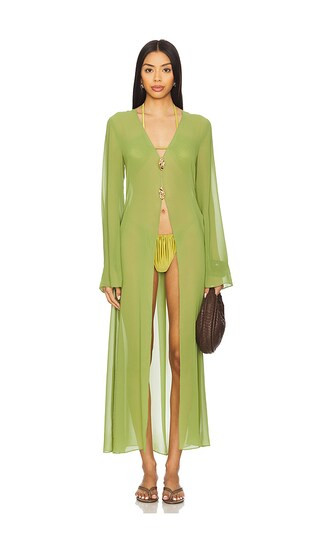 Penny Robe in Moss | Revolve Clothing (Global)