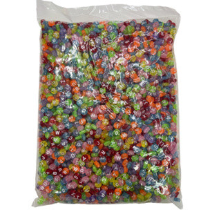 Miçanga de Letra Passante - Aprox 500g | Shopee (BR)