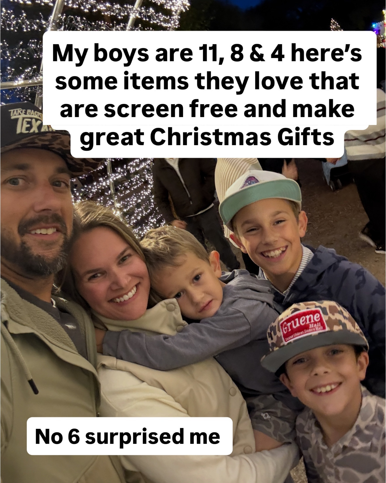 Comment “GIFT GUIDE” for links. Sharing the gift ideas my boys (11, 8 & 4) are obsessed with this year 🎄
Fun, affordable, and actually things they’ll use — from creative toys to gadgets and cozy favorites. Perfect for holiday shopping, Christmas lists, and last-minute ideas for kids of all ages.

#GiftIdeasForBoys #HolidayGifts #ChristmasGifts2024

#LTKHoliday #LTKKids #LTKGiftGuide