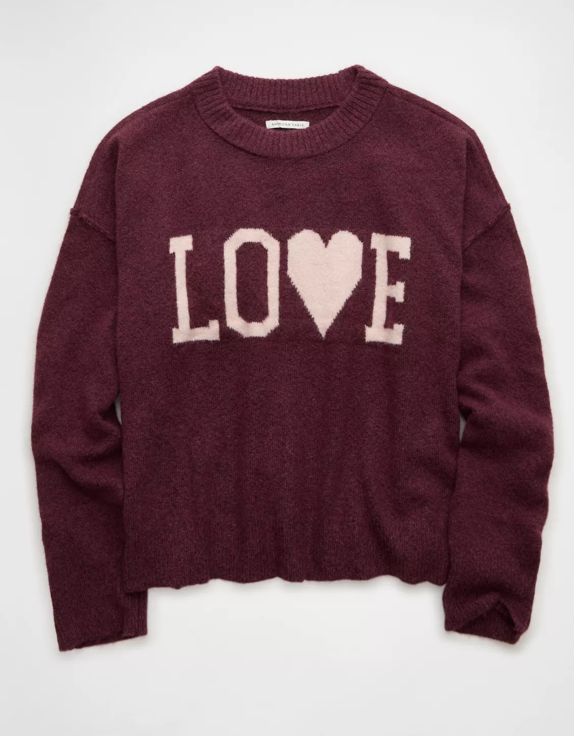 AE Whoa So Soft Valentine's Day Sweater | American Eagle Outfitters (US & CA)