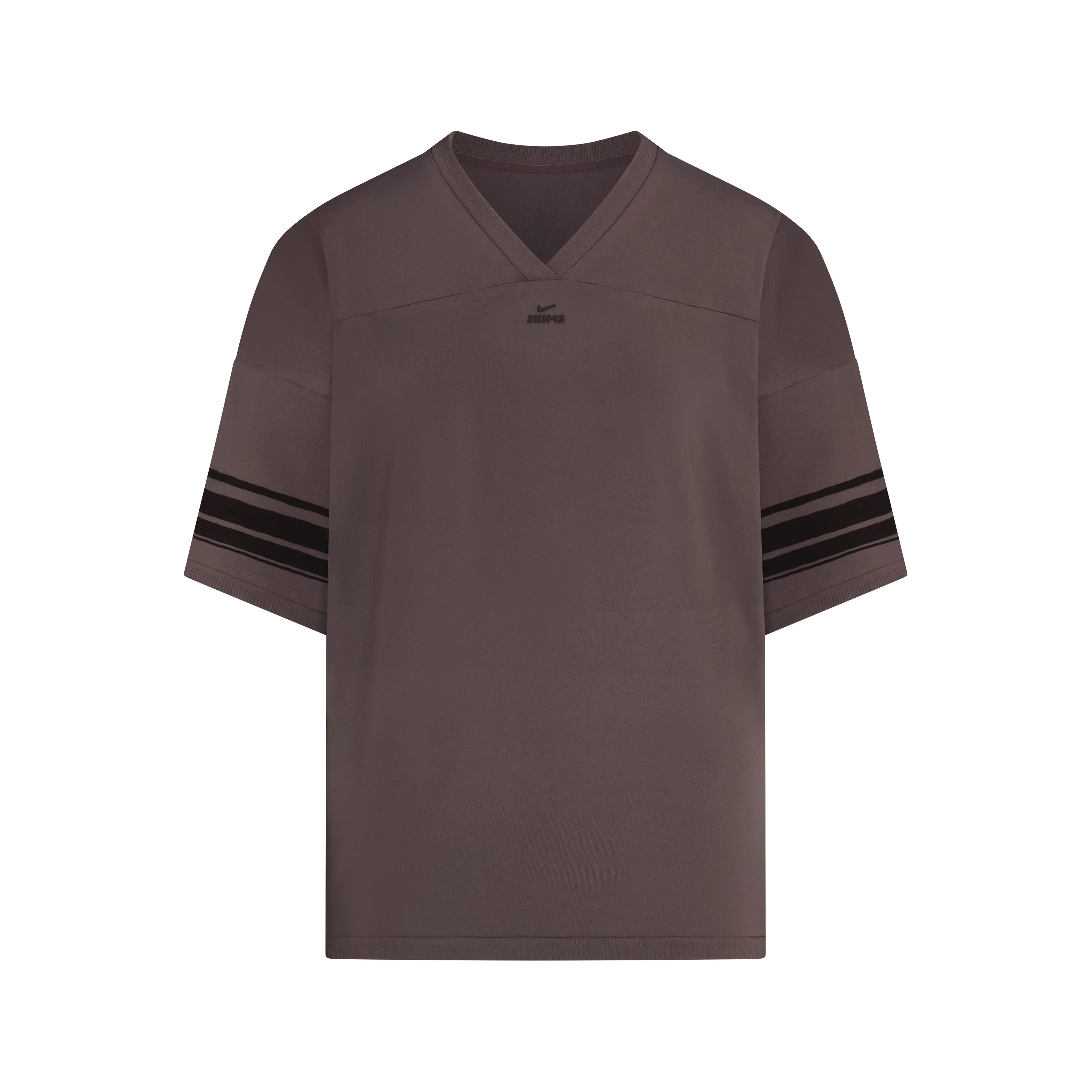SKIMS Oversized V-Neck Top | Deep Neutral | Small | NikeSKIMS Stretch Knit | SKIMS (US)