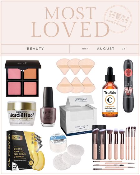 Most Loved Beauty - August Edition 

Blush • Nail Strengthening Cream • Mascara • Compressed Sponges • Disposable Face Cloths • Vitamin C Serum • Make Up Puffs • Eye Patches • Nail Color • Make Up Brushes 

Amazon Beauty Finds, Affordable Beauty Finds 



#LTKFind #LTKSeasonal #LTKbeauty