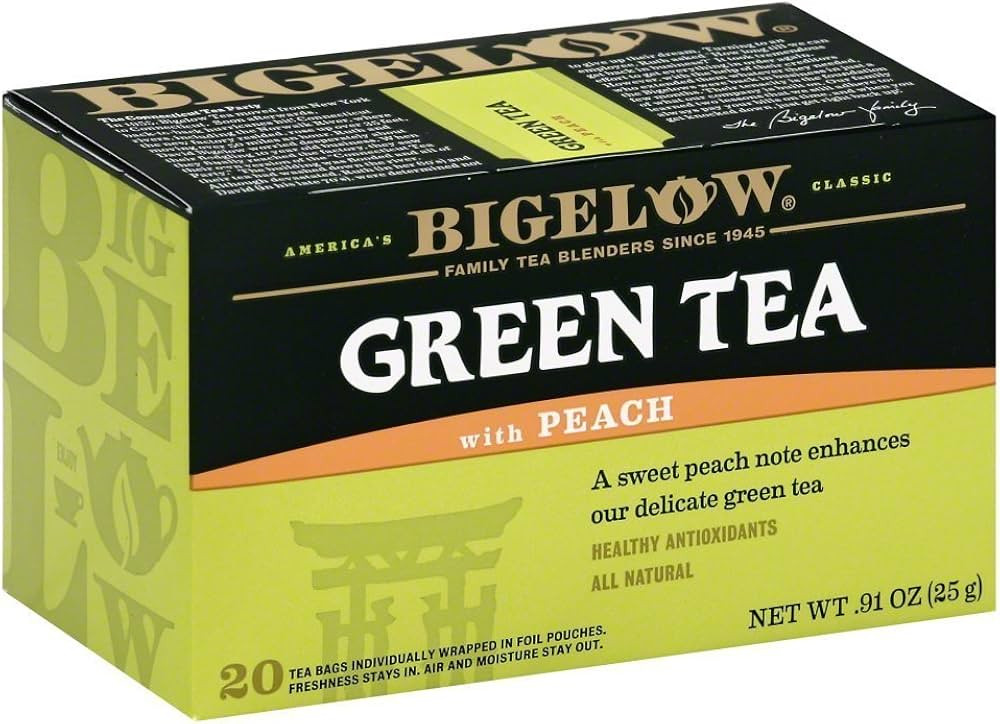 Bigelow Green Tea with Peach 20 ea (Pack of 2) | Amazon (US)