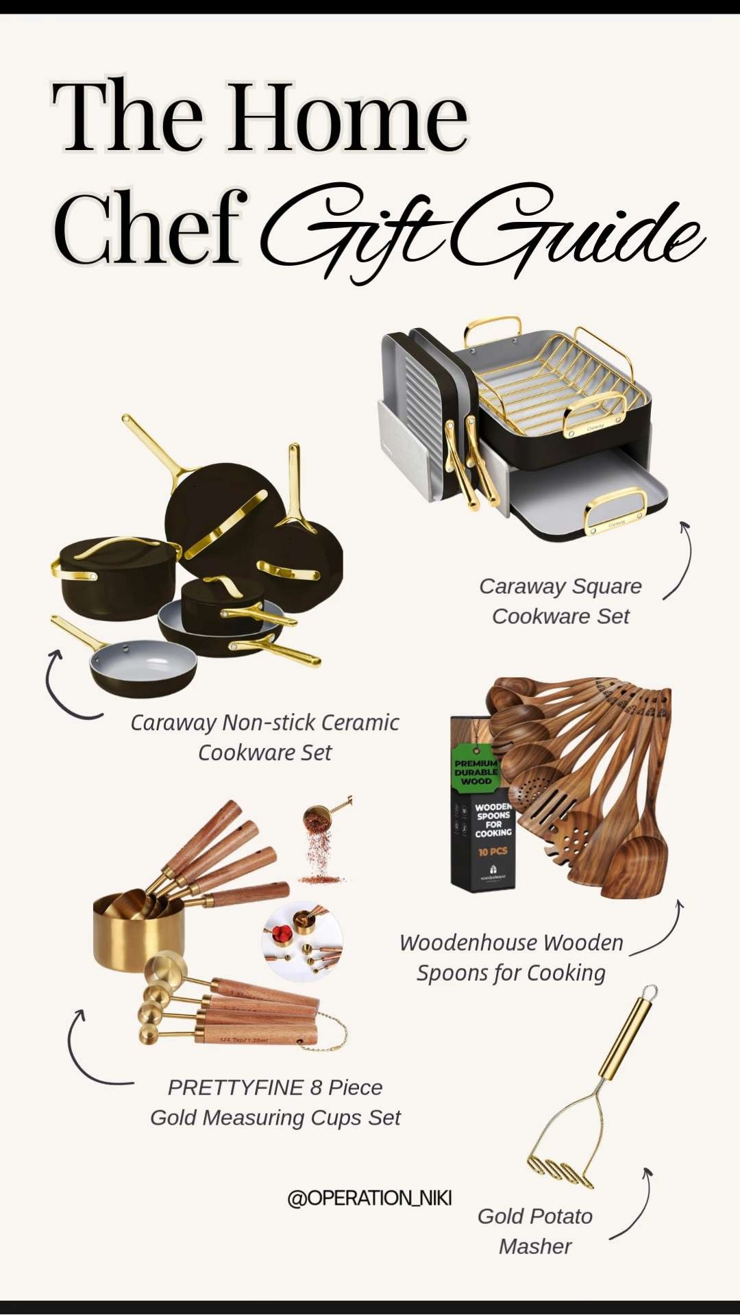 Gift guide for the home chef who loves cooking smarter, hosting better, and upgrading their kitchen setup 🍳🔥 Practical picks that make prep easier, meals better, and everyday cooking more enjoyable.

Follow for more @OPERATION_NIKI on IG, TikTok, & Facebook
#homechefgiftguide #giftguide #kitchenessentials #cookwarefinds #amazonfinds #kitcheninspo #homechef #giftideas #amazonhome #operationniki 

 #LTKHome