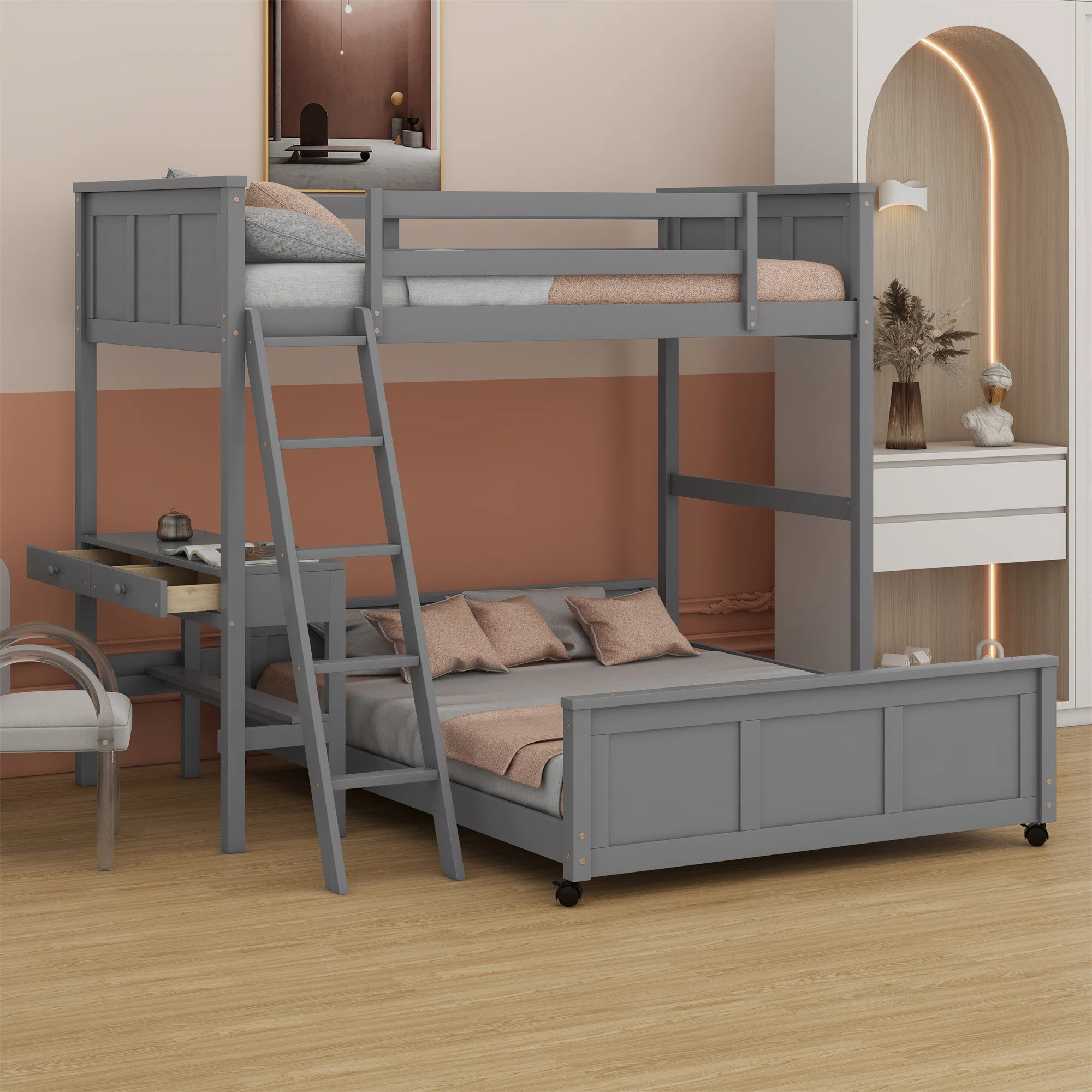 Icaro Bunk Bed with Desk | Wayfair North America