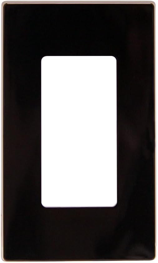 Leviton 80301-S 1-Gang Decora Plus Screwless Wall Plate - Brown | Amazon (US)