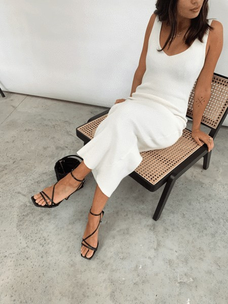 Lara Ribbed Midaxi Dress | Pretty Lavish (UK)