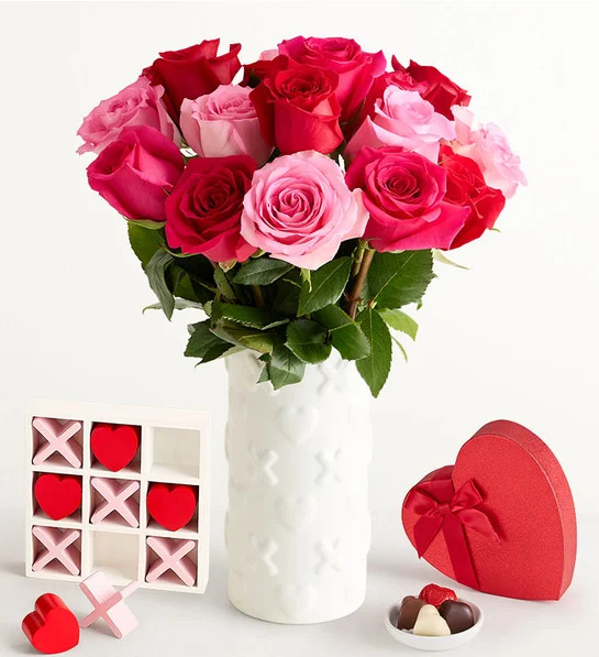 Enchanted Rose Medley Bouquet, 18 Stems | Harry & David