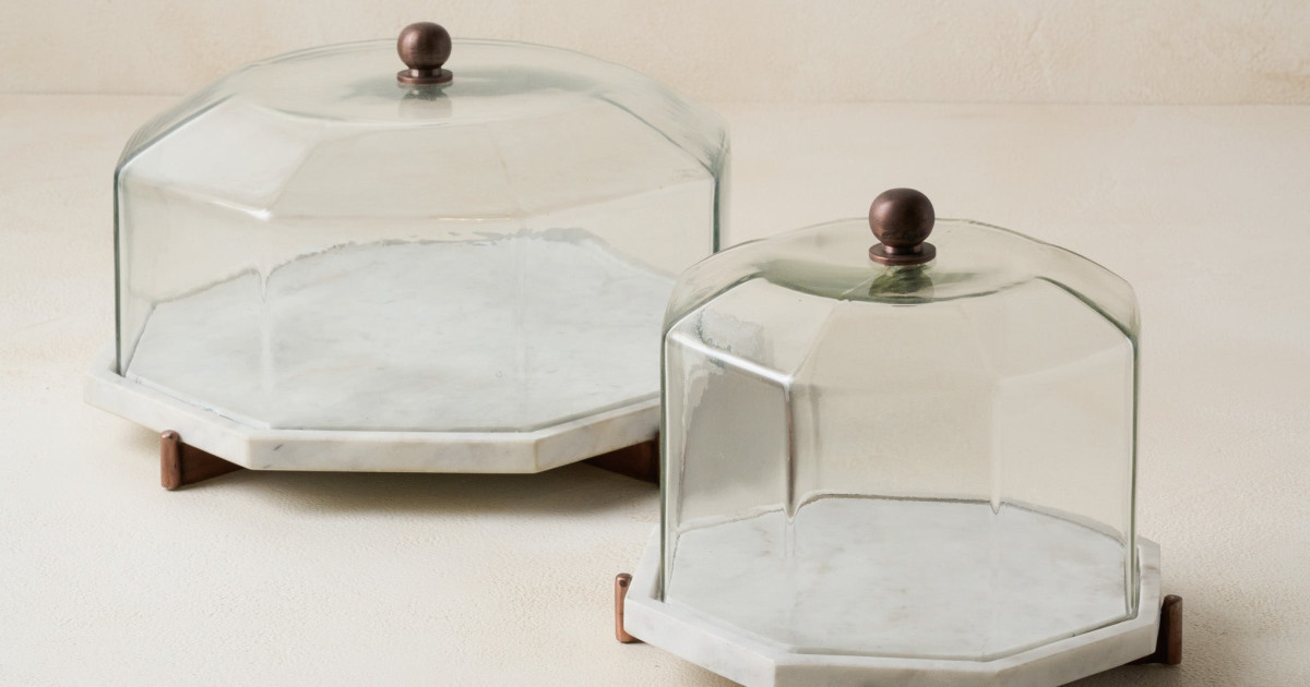 Marble and Copper Cake Stand | Magnolia