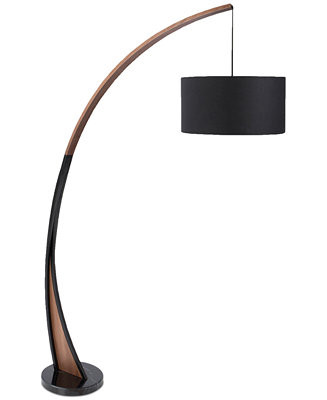 Noah Walnut Floor Lamp | Macy's