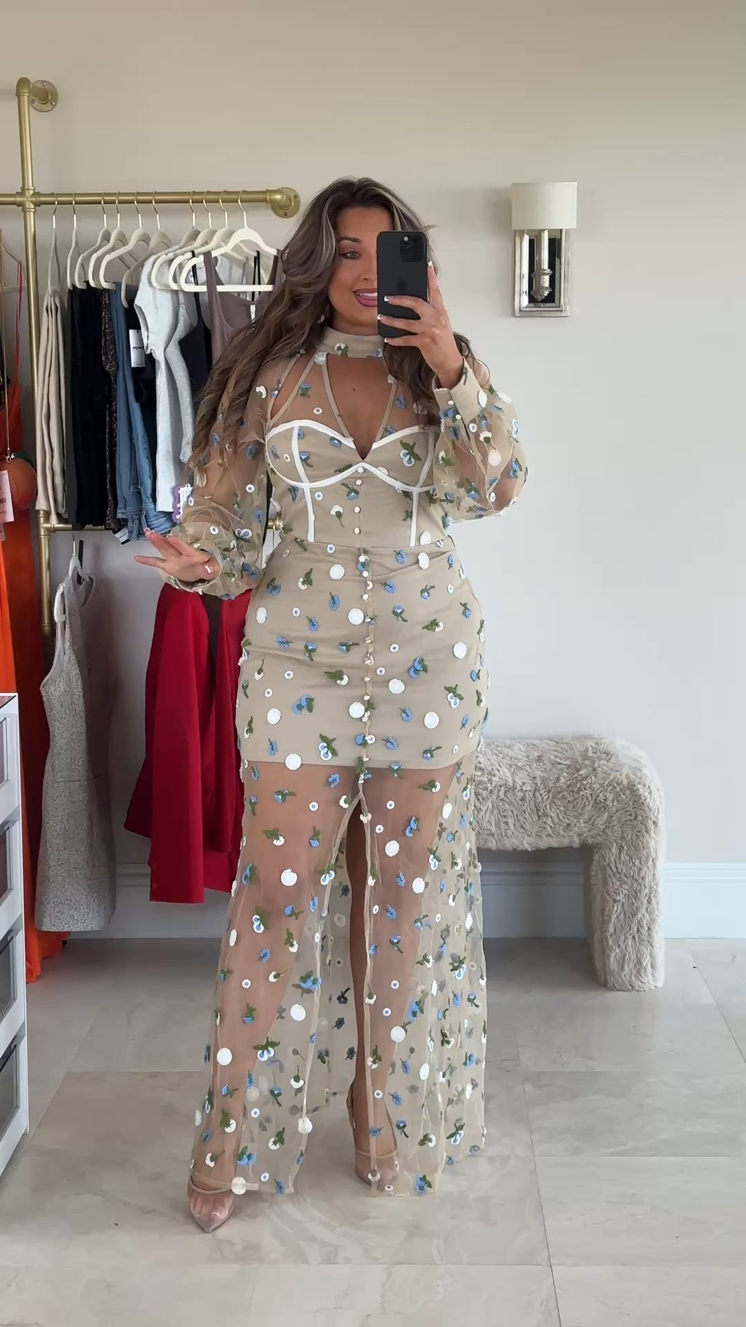 Spring wedding guest dresses that conceal and cover your arms. Wearing a size medium in them all. They are all stretchy except the first one.

#LTKSpringSale #LTKootd #LTKWedding