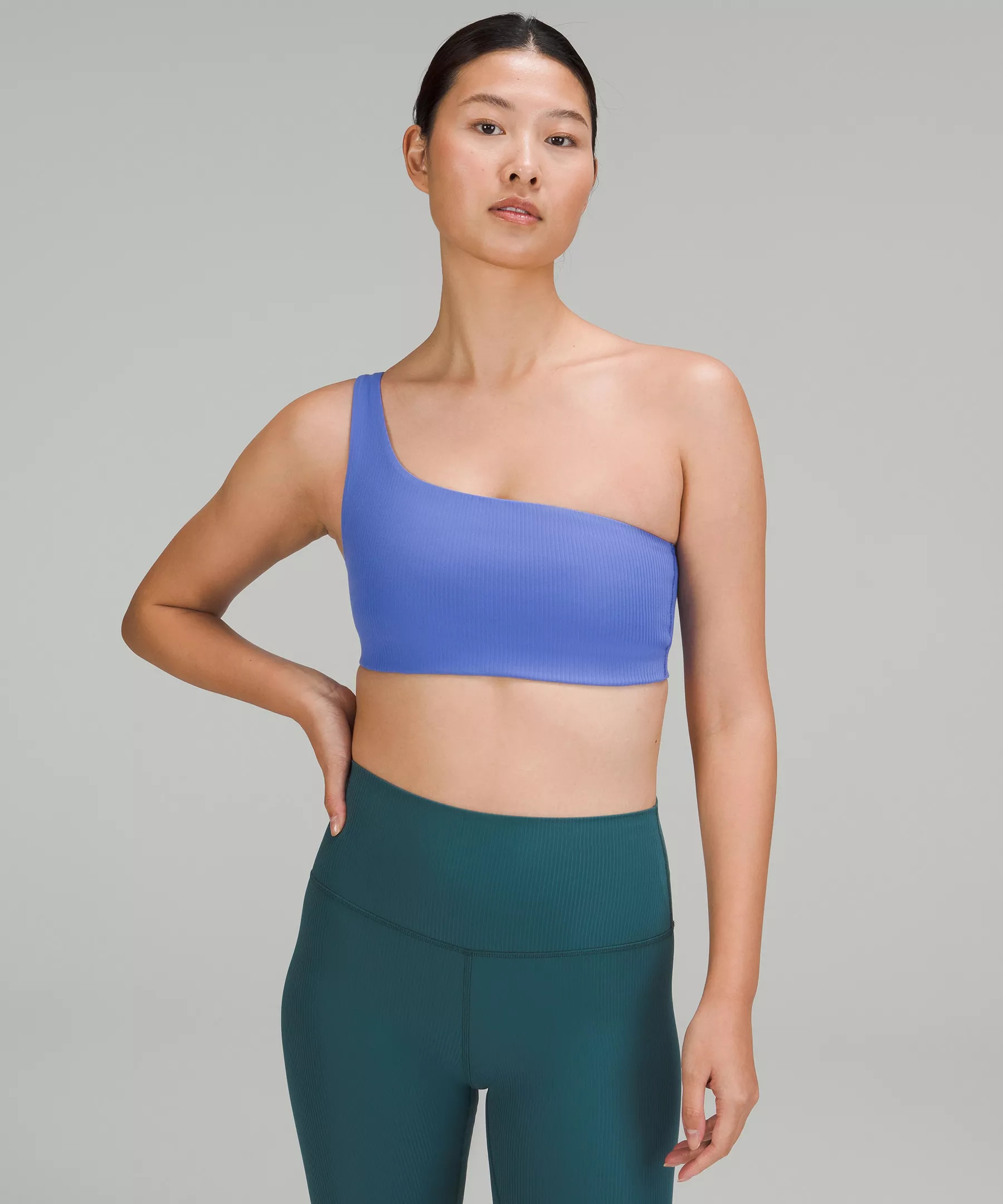 Ribbed Nulu Asymmetrical Yoga Bra *Light Support, A/B Cup | Women's Bras | lululemon | Lululemon (US)