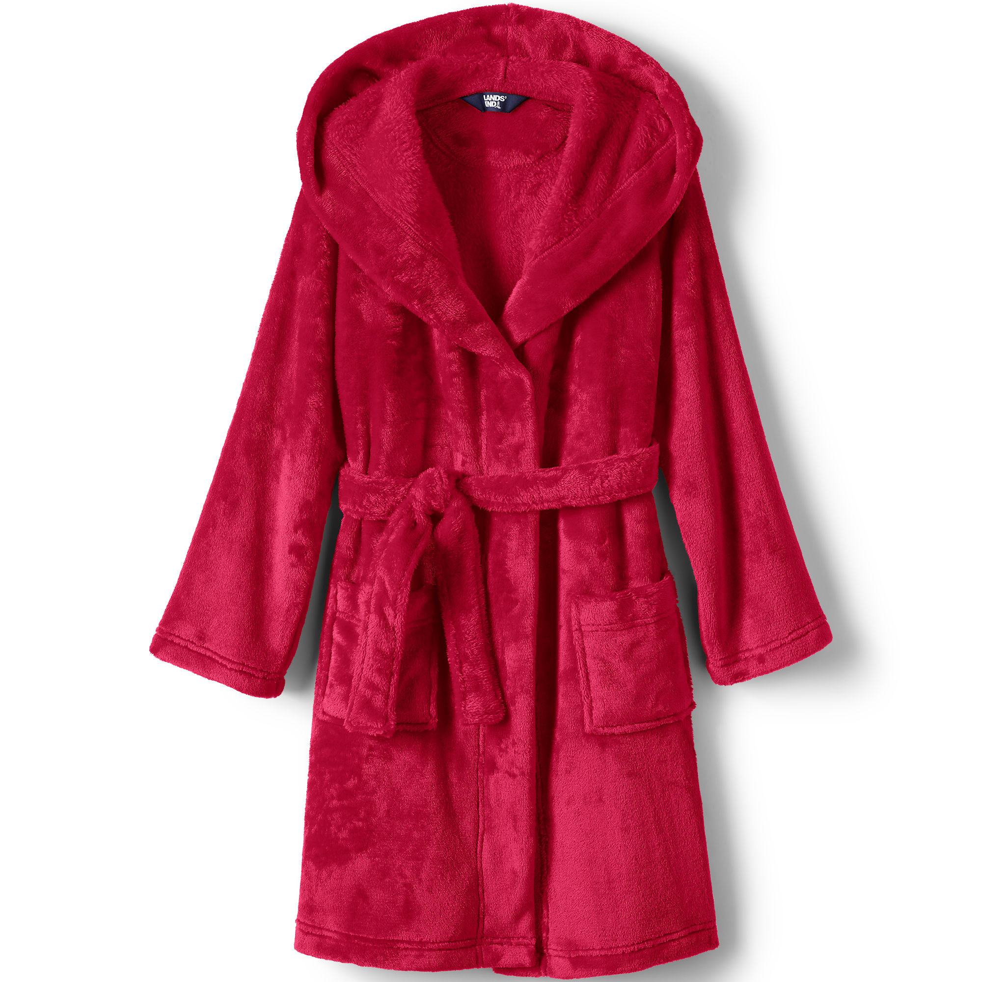 Kids Fleece Hooded Robe | Lands' End (US)