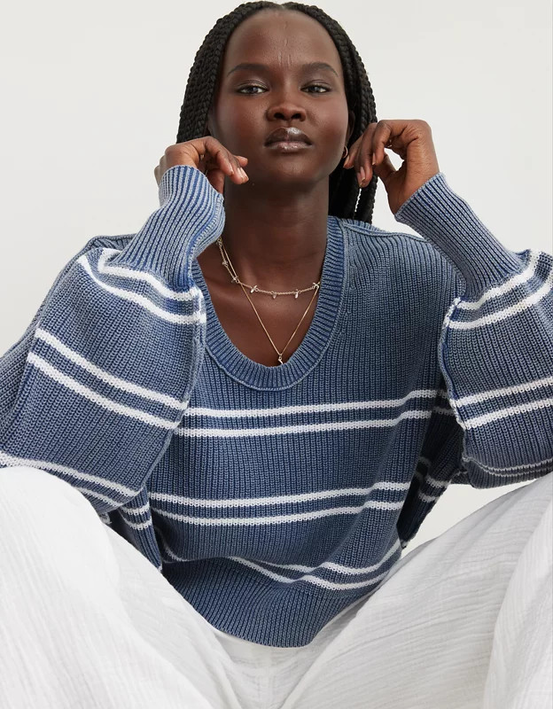 Aerie Beyond Cropped Sweater | Aerie
