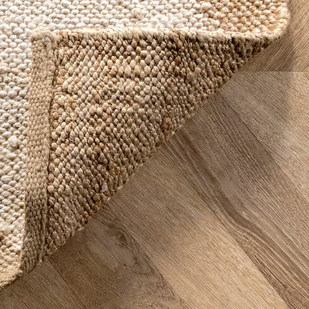 Natural Jute Checkerboard Area Rug | Rugs USA
